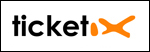Logo Ticketix corporate couleur sur fond blanc