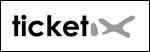 Logo Ticketix corporate monochrome sur fond blanc