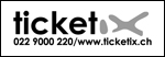 Logo Ticketix marketing monochrome sur fond blanc
